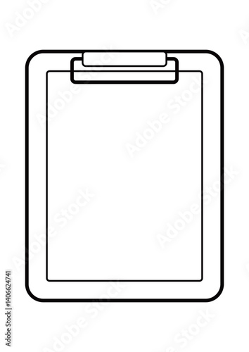 クリップボード　シンプルイラスト