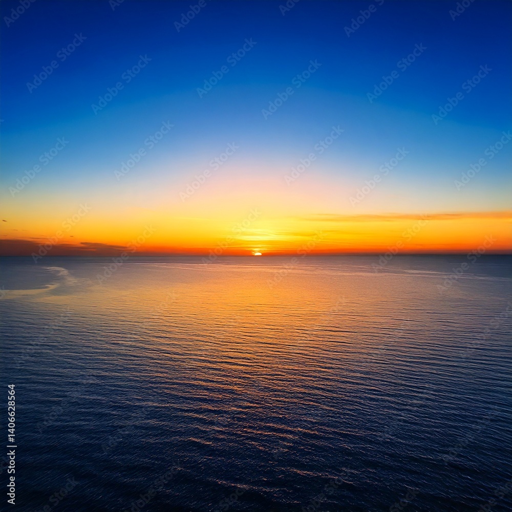 Fototapeta premium 柔らかな光が広がる朝の空と清らかな雰囲気の風景