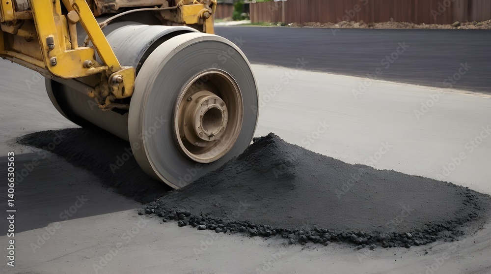 Spreading Asphalt Concrete.generative.ai