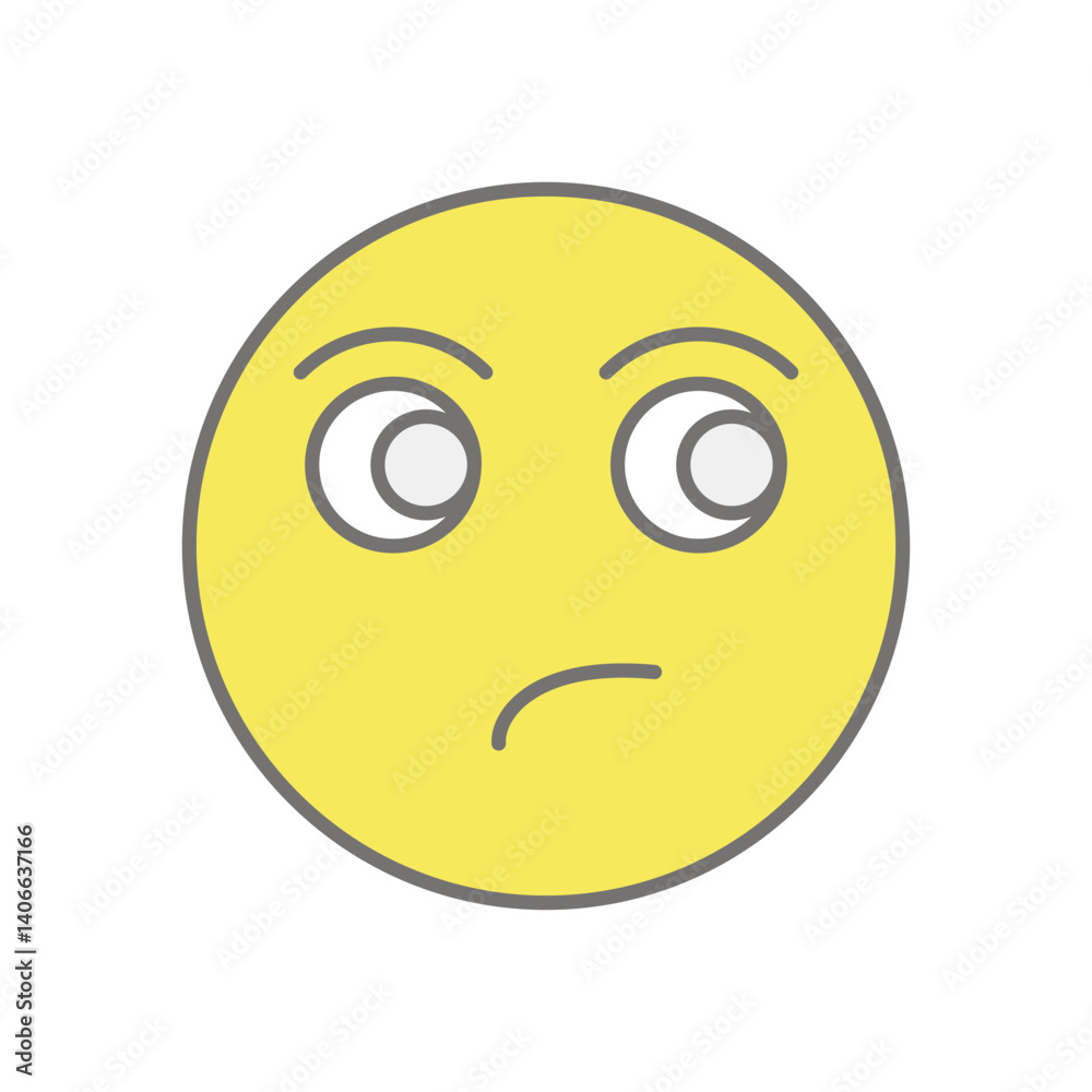 Fototapeta premium Meh icon vector stock illustration