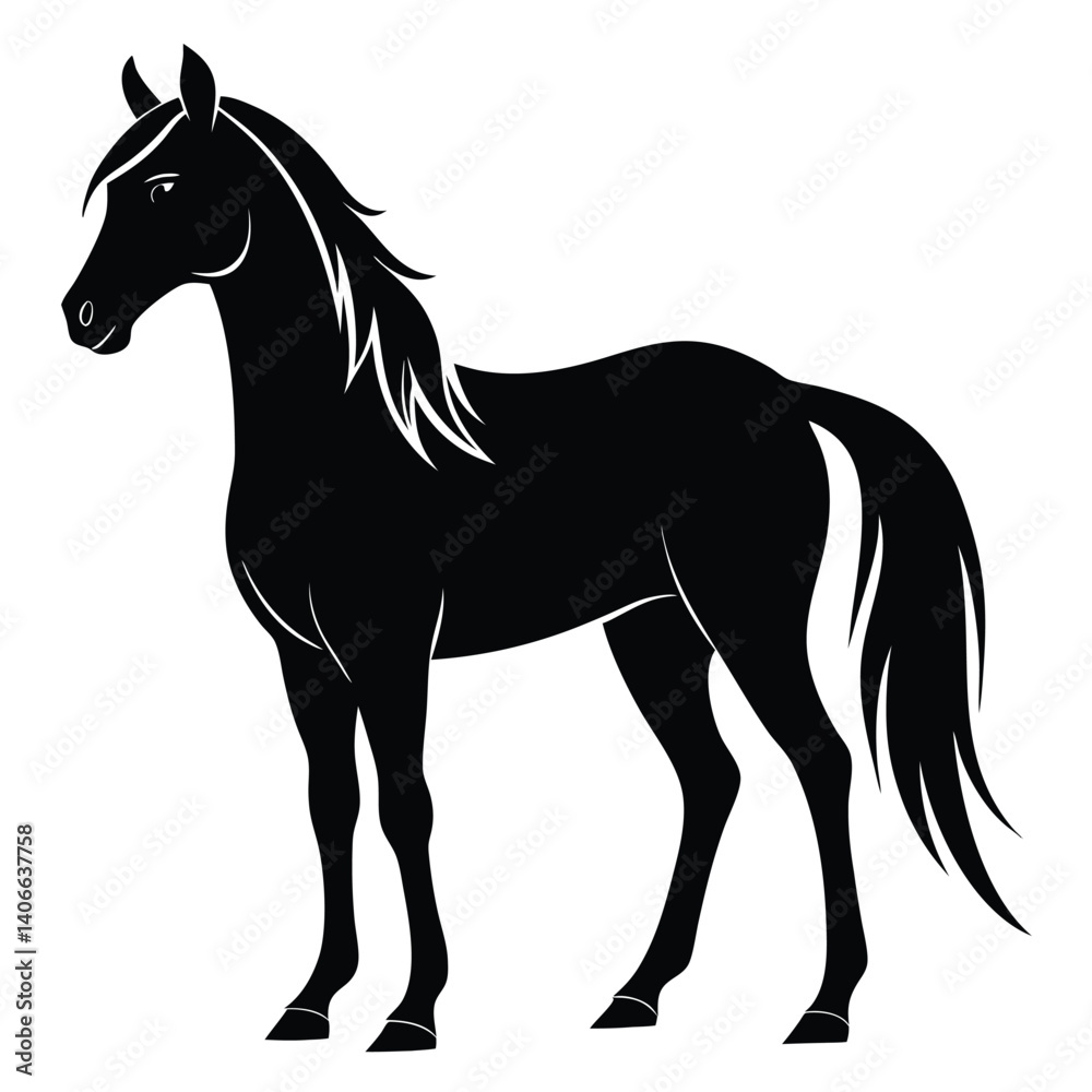 Obraz premium Horse Silhouette