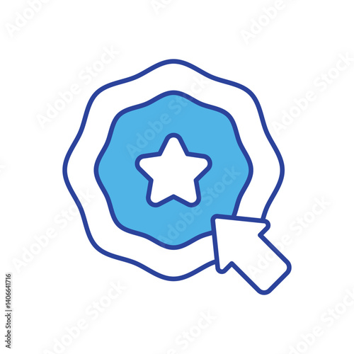 Elect Button icon vector stock illustration