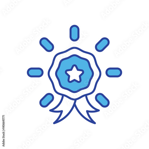 Outstanding icon vector stock illustration