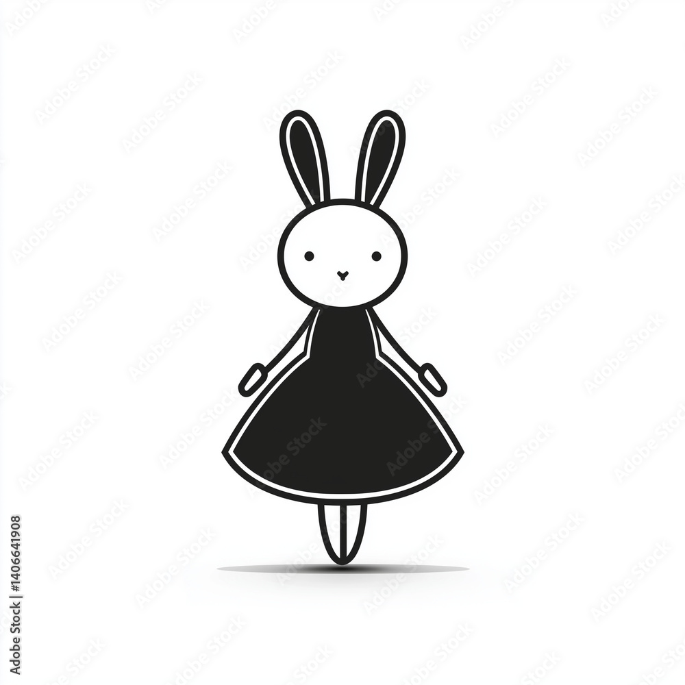 Obraz premium ウサギのアイコン。
