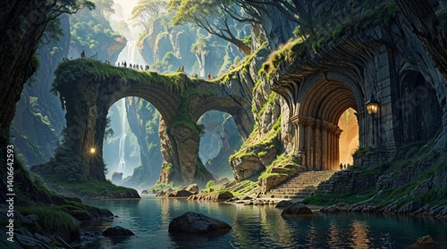 bridge in the mountains