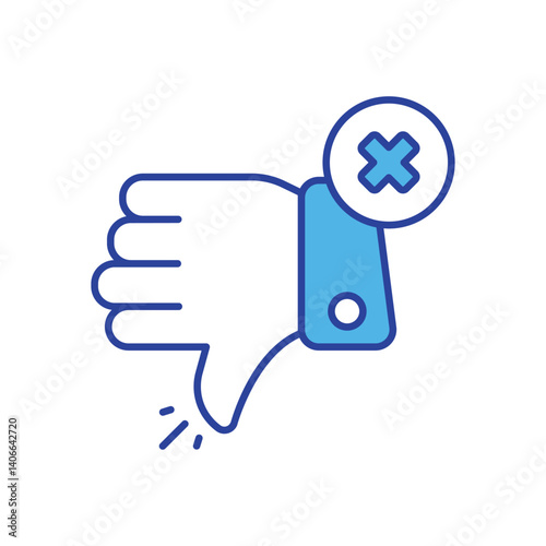 Dislike icon vector stock illustration
