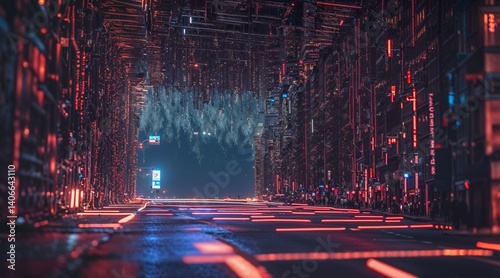 abstract background with binary code