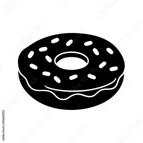 doughnut with peanut toppings icon, doughnut with peanut toppings vector, 