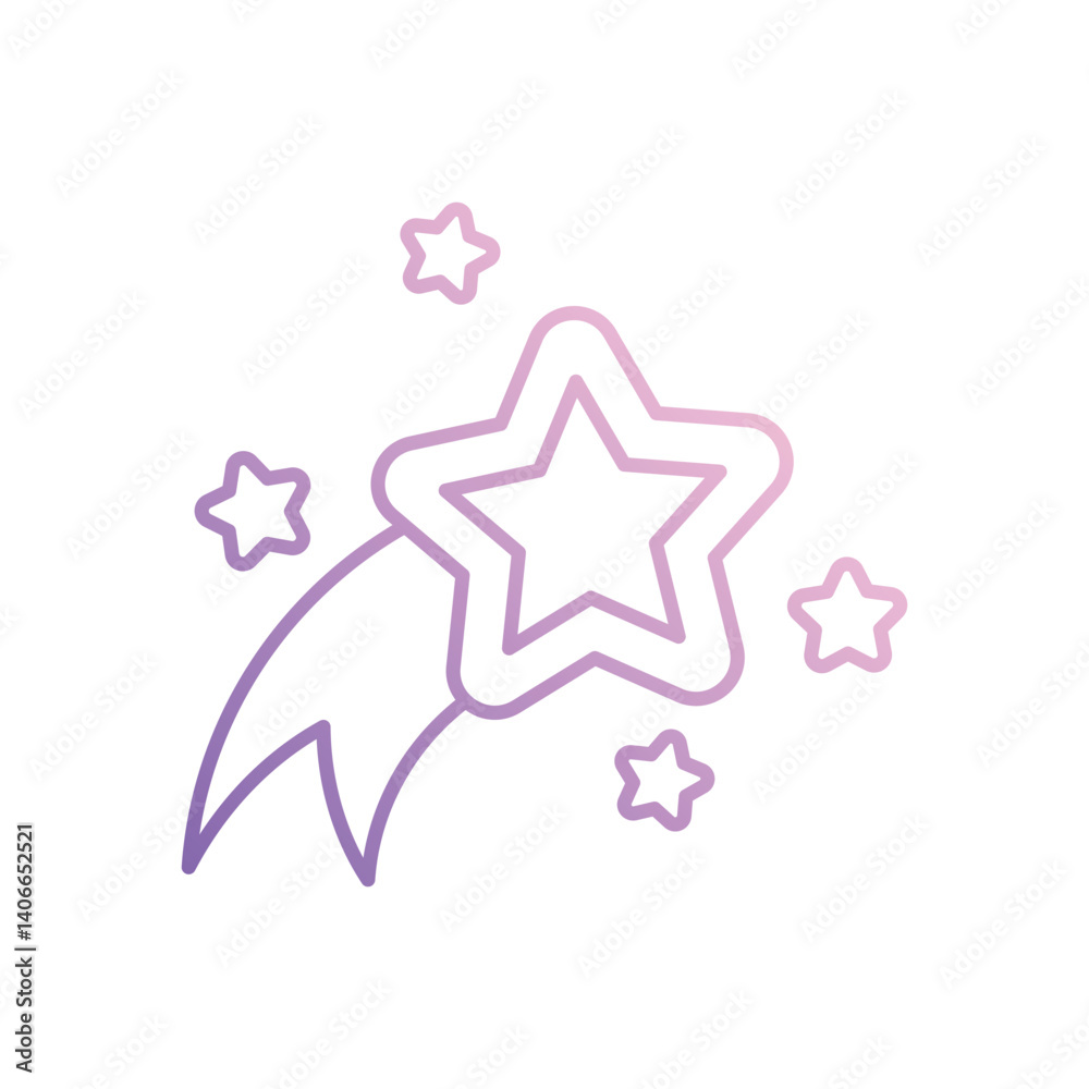 Fantastic icon vector stock illustration