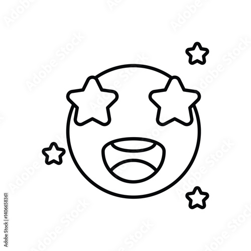 Amazing icon vector stock illustration