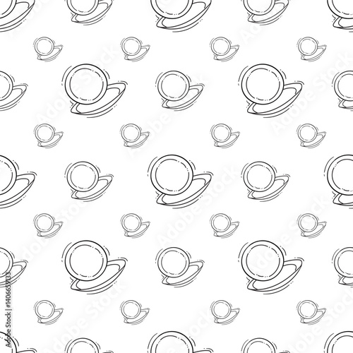 kitchen utensil pattern. kitchenware seamless pattern. doodle kitchen background
