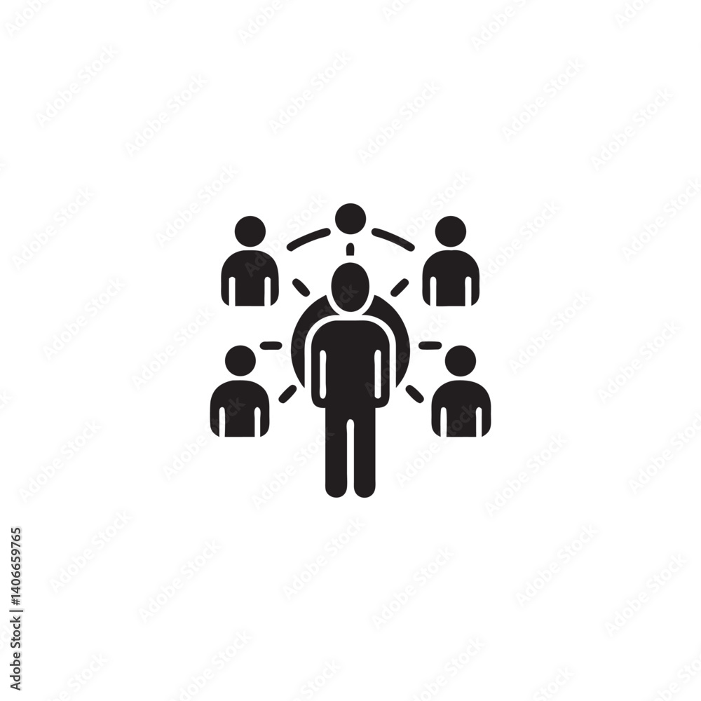 Person in Network Hub – Vector Illustration for Communication
Person in Network Hub – Vector Illustration for Communication