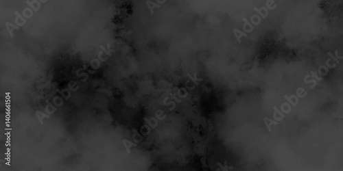 Abstract Dark Black background texture with old vintage charcoal black backdrop. Misty, smoky effect, foggy sky or a dense, moody atmosphere. Cement wall texture background.