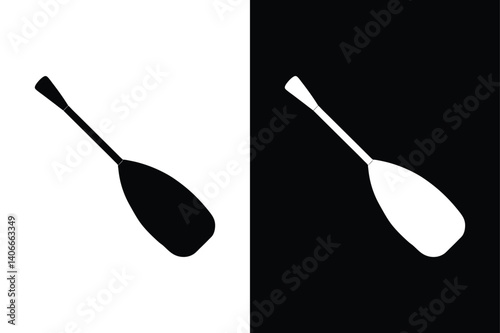 Paddle icon vector on White Background ,Vector Art Illustration on white background.
