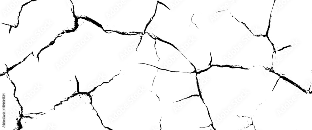 Vector detail of cracked texture.