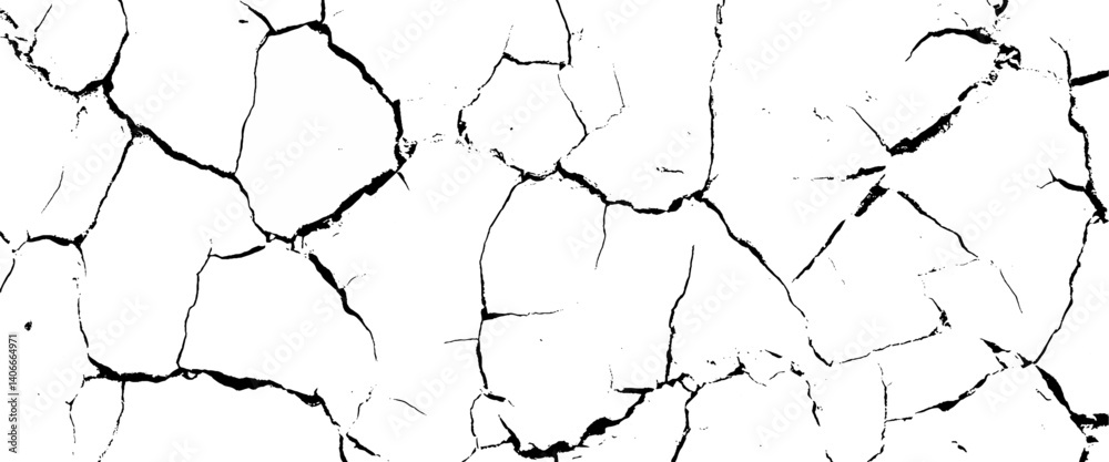 Vector detail of cracked texture.