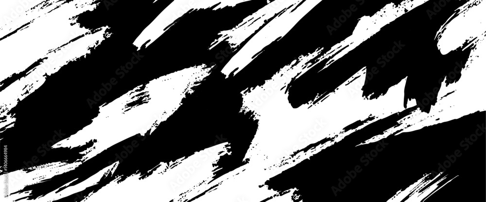 Vector new style white paint brush stroke