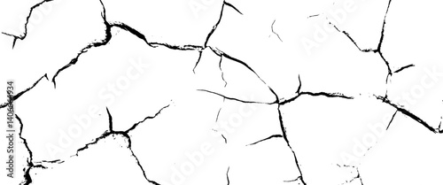 Obraz na płótnie Vector detail of cracked texture. w salonie