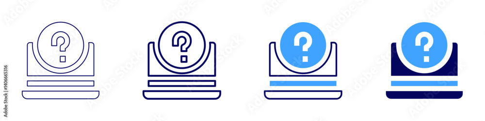 Laptop skinning icon in 4 different styles. Thin Line, Line, Bold Line, Duotone. Duotone style. Editable stroke Laptop skinning icon in 4 different styles. Thin Line, Line, Bold Line, Duotone. Duotone style. Editable stroke