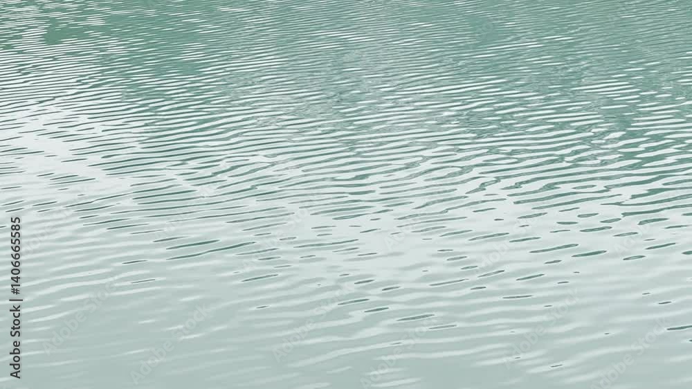 The waves formed by the wind on the lake waters combine with light and create phosphorescence