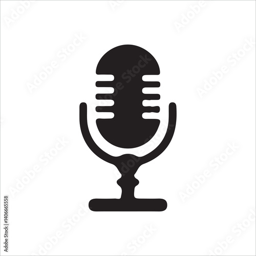 retro microphone icon