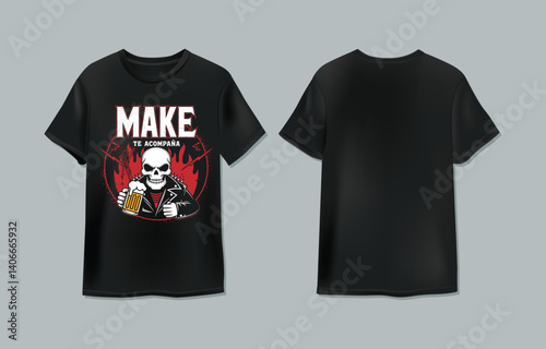 Make the night accompany you t-shirt design