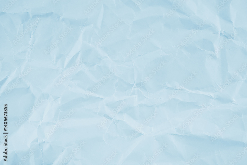 Obraz premium Skyblue Color Crumpled paper texture