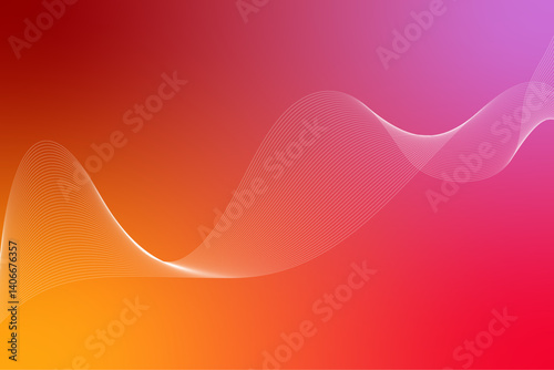 pink,red,yellow with white waves abstract background