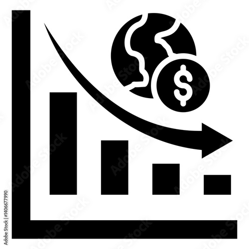 Economic Contraction Icon