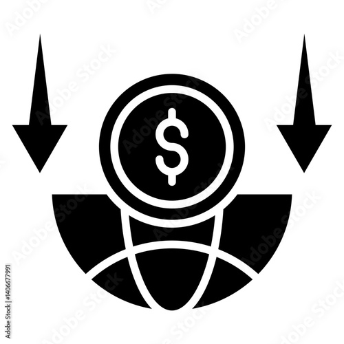 Economic Down Icon