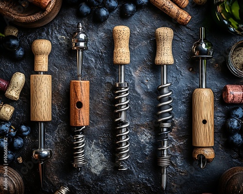 Wine Corkscrew Variety Display