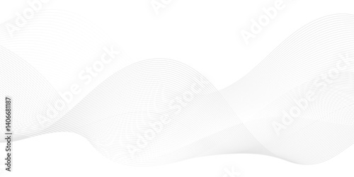 Vector energy digital abstract dynamic creative sound wave smooth beautiful space digital composite bland line. frequency flow business stripe gradient white vector technology template background.