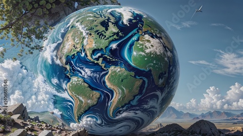 earth in space,Clean and Green: Earth at the Center of Sustainability