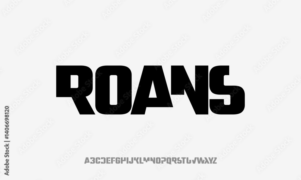 ROANS FONT Abstract modern urban alphabet fonts. Typography sport, technology, fashion, digital, future creative logo font. vector illustration. ROANS FONT Abstract modern urban alphabet fonts. Typography sport, technology, fashion, digital, future creative logo font. vector illustration.