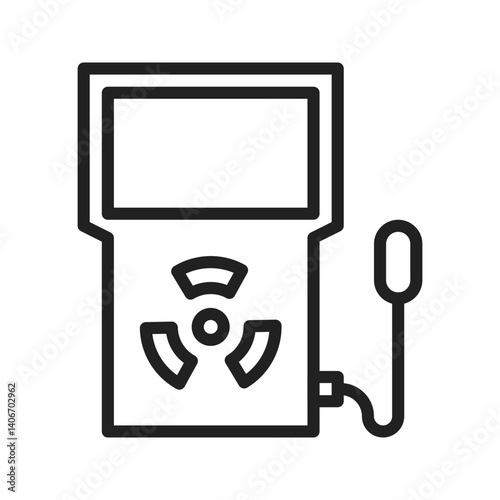 Dosimeter icon vector image. Suitable for mobile apps, web apps and print media.