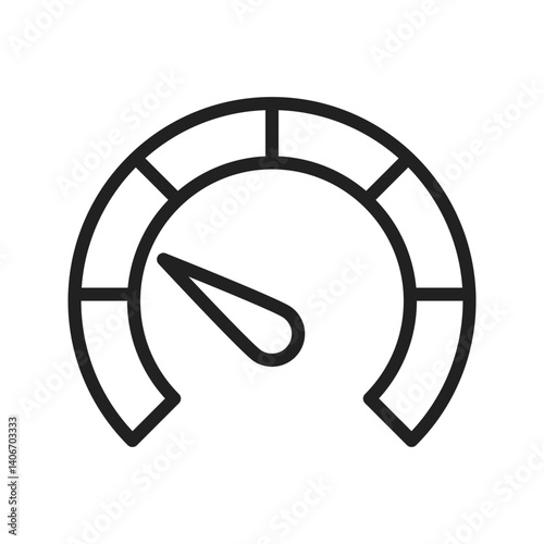 Meter icon vector image. Suitable for mobile apps, web apps and print media.