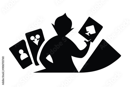 black and white cards