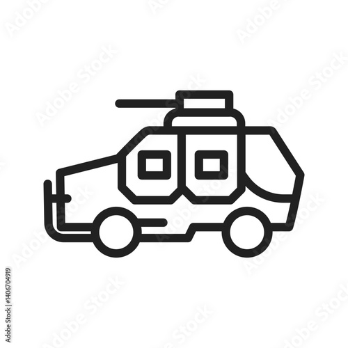 Vehicle icon vector image. Suitable for mobile apps, web apps and print media.