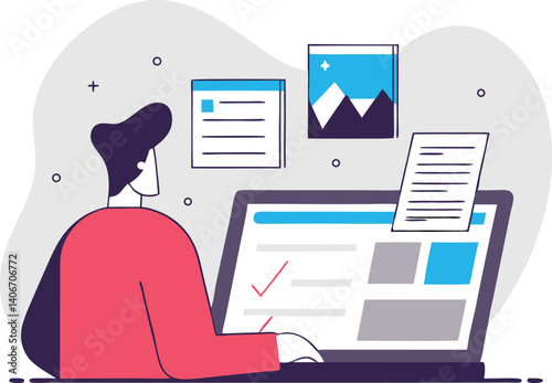 Isometric Remote Worker Using AI to Generate Newsletters

