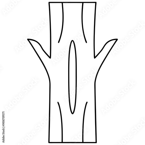 Woodpecker Birds Line Art Drawing for Kids – Simple Outline Vector Illustration for Educational Design