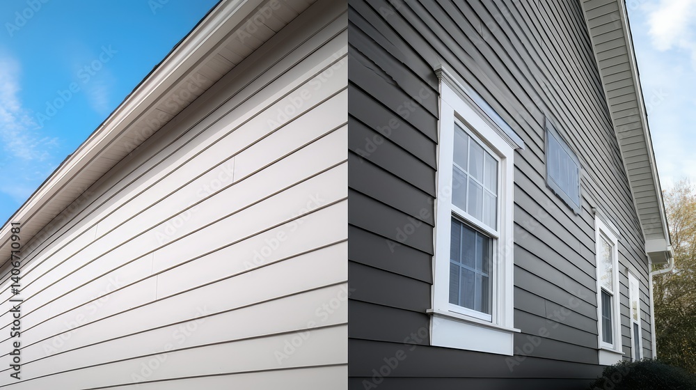 Fototapeta premium home house siding repair