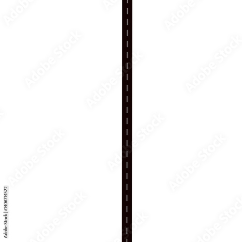 Road way in flat style 