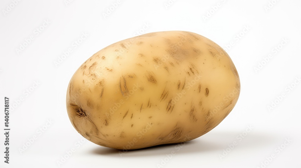skin potato white background skin potato white background