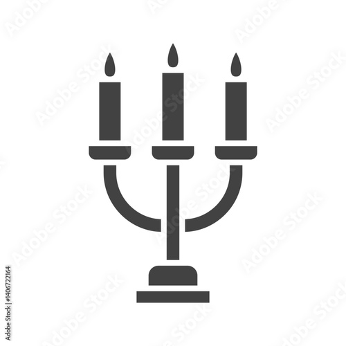 Candelabrum icon vector image. Suitable for mobile apps, web apps and print media.
