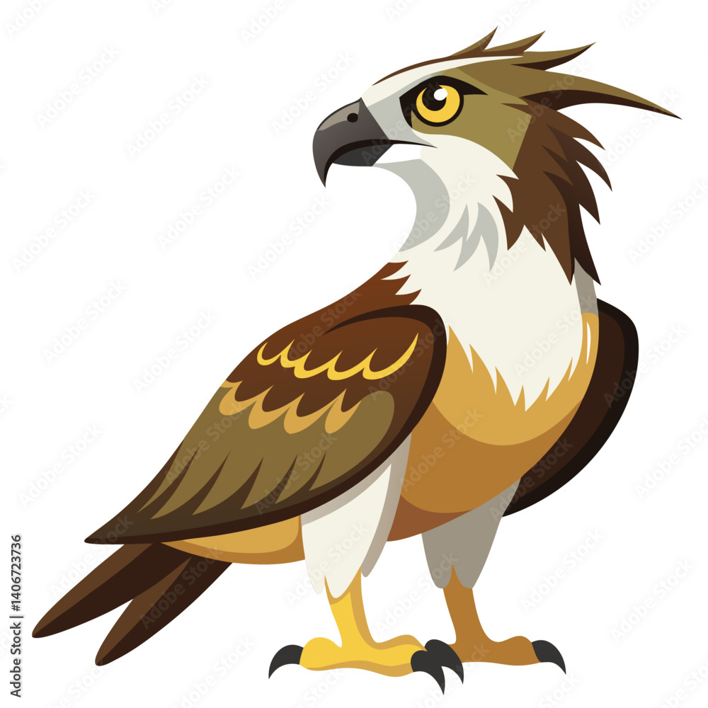 Fototapeta premium unique Ospreys bird isolated on white background