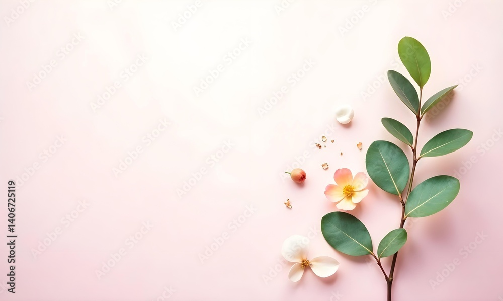 Fototapeta premium spring background with pink flowers