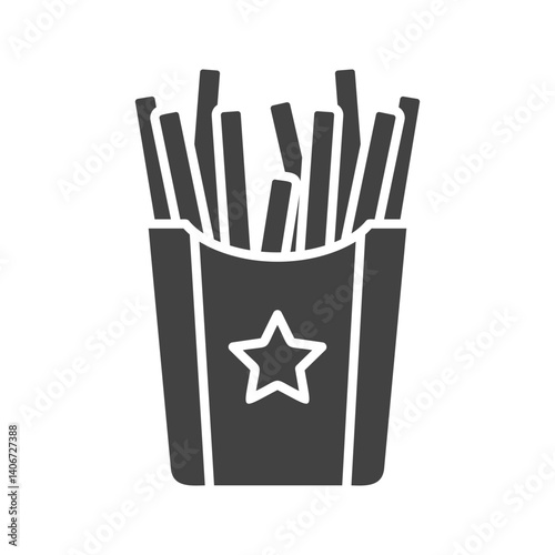 French Fries icon vector image. Suitable for mobile apps, web apps and print media.