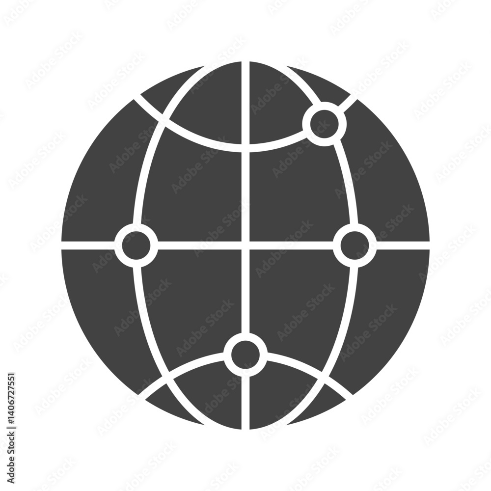 Global icon vector image. Suitable for mobile apps, web apps and print media. Global icon vector image. Suitable for mobile apps, web apps and print media.