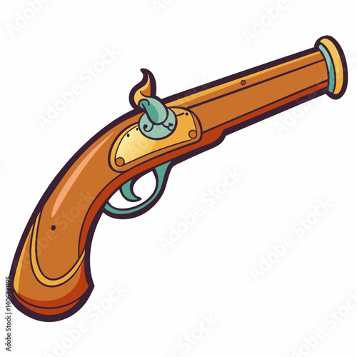 illustration of a gun
