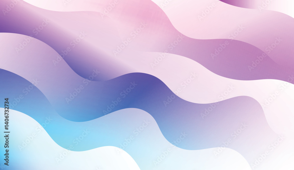 Fototapeta premium Blurred Decorative Design In Modern Style With Wave, Curve Lines. For Design, Presentation, Business. Vector Illustration with Color Gradient.